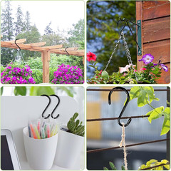 12 Pack 6In Heavy Duty Large S Hook Vinyl Coated S Hooks Hanging Plants 7mm
