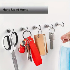 Magnetic Hooks 8 Lbs Heavy Duty Earth Magnets with Hooks for Cruise Cabin 8Pcs