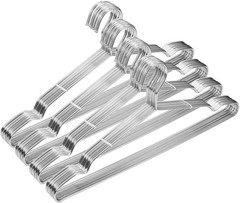 Metal Hangers Clothing Heavy Duty Closet 40 Pack Stainless Steel Hanger 16.5in