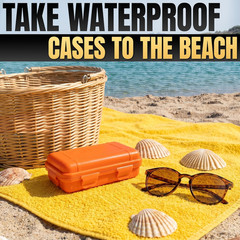 2 Pcs Small Waterproof Box – Compact Size, Lightweight, Easy to Carry Dry Storag
