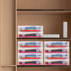 12 Pack Clear Stackable Storage Boxes with Lids – Ideal for Home & Office