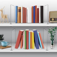11 Inches [Extra Tall Version] Clear Shelf Dividers for Closet Organization a…