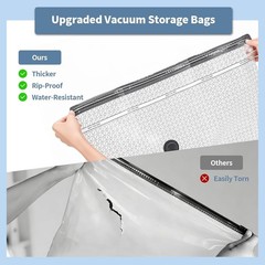 Travel Vacuum Seal Bags for Clothing,Vacuum Storage Bags with Rechargeable Pu…