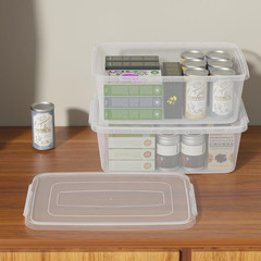 14 Quart Clear Latching Storage Containers – Set of 4 with Lids