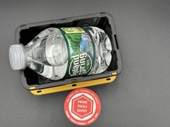 Teeny Commander MINI Black Stackable Tote 0.38QRT with Standard Snap Lid