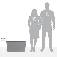 4Pack Sterilite 30 Gallon Extra-Large Storage Bin, Durable Plastic Storage Cont