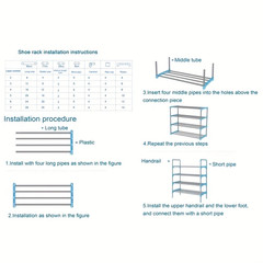 7-Tier Multifunctional Metal Shoe Rack Organizer for Entryway,Hallways,Bedrooms
