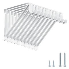 Closet Shelf & Rod Brackets 11 X 9.45 Inch – Heavy Duty Wall Mounted Support