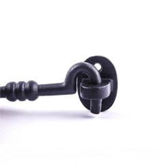 Renovators Supply Gate Latch Lock 5″ Wrought Iron Hook and Eye Door Lock Latch