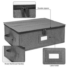 China Storage Containers Hard Shell 2 Pack, Platter Storage Case 17 x 13 x 6,…