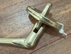 Solid Brass Cabin Eye Hook Latch 5 1/4” for Doors/Cabinet NOSw/3/4” Brass Screws