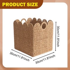 Storage Basket Tissue Toilet Basket Handmade Paper Rope Basket for Nursery