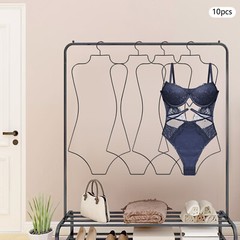 Body Shape Bikini Hanger Wire Body Shape Display Hangers Metal Lingerie Hangers