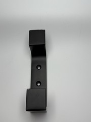 NWT Black Metal Hooks Set of 6 Wall Mount Coat Hooks Heavy Duty