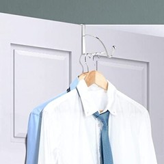 2 Pcs Over The Door Hooks Multipurpose Hanging Storage for Clothes Coats Towels