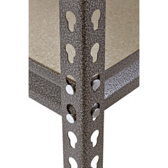 5-Shelf Steel Shelving, Silver-Vein, 12″ D X 30″ W X 60″ H