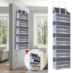 5 Tier Over Door Hanging Organizer with Clear Pockets – Heavy Duty Storage Bag
