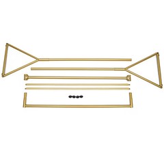 Retro Industrial Clothing Garment Rack 1.6m Freestanding Metal Clothes Rack NEW