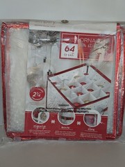Simplify Christmas Ornament Storage Tote 64 Count Capacity Holiday *NewOpenBox*