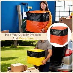 2Pcs Extra Large Moving Bags, 20.5 x 16 x 21.3″ Storage Bags, Blue