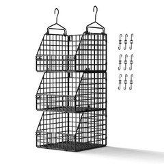 PUPPYCUTE Larger & Deeper Hanging 12.5″ x 12.6″ x 9.1″, Black-3pcs (Big)