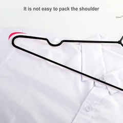10pcs Clothes Hangers Sturdy Heavy Duty Coat Durable Suit No Hanger Marks Black