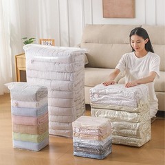 Large Capacity Vacuum Storage Bags No Pump Space Saver Compression Bags for Clot
