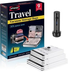Travel Vacuum Bags for Luggage with Portable Electric Pump,Vacuum Seal Bags f…