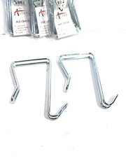 QTY-8! Alera Single Sided Partition Cubicle Door Top Garment Coat Hook Chrome