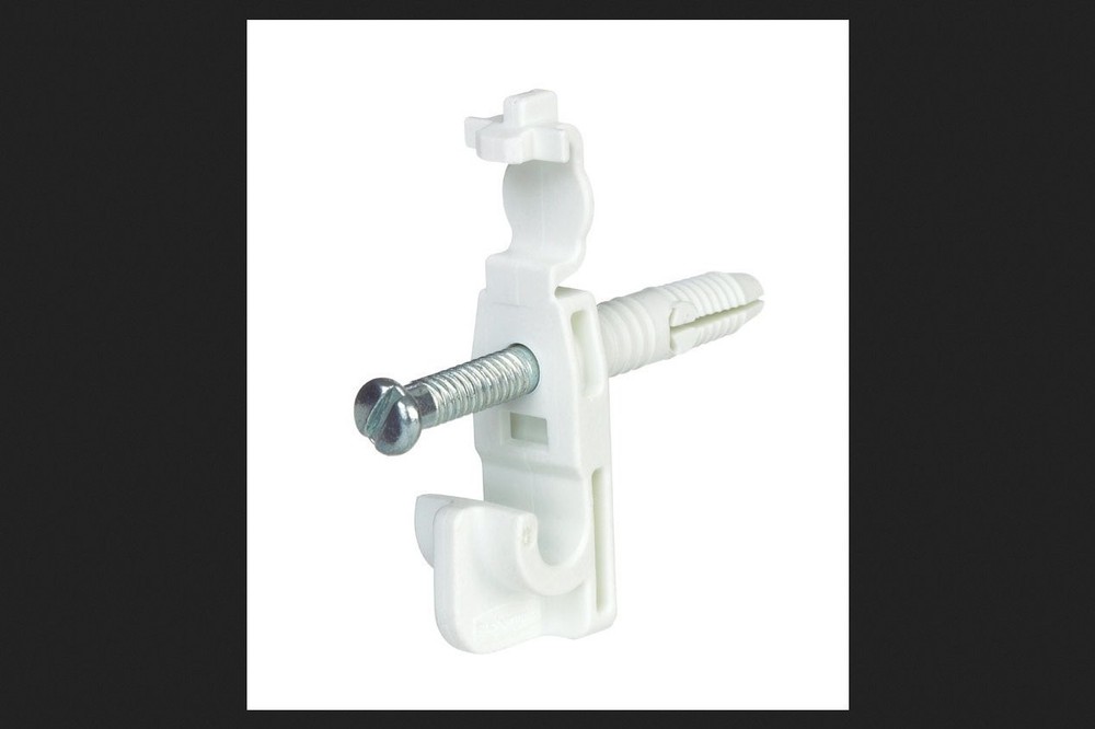Rubbermaid White Direct Mount Back Clips for Shelves 6 Count Attach to Wall