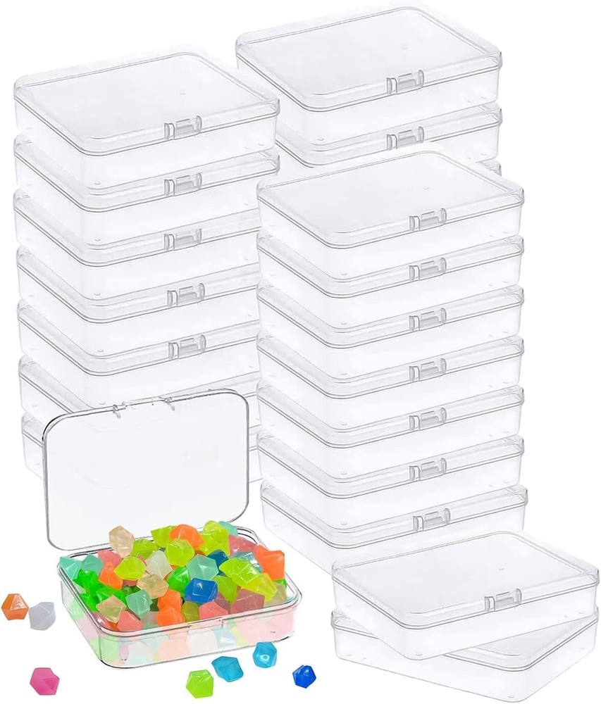 MFDSJ 6 Pcs Mini Plastic Storage Containers 1 Count (Pack of 6), Multicolor 1