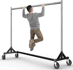 HOKEEPER Commercial Z Base Garment Rack Hold 500LBS Heavy Duty Clothing Rack
