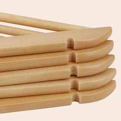 50 Pack Clothes Hangers Premium Natural Finish Suit Pant Dress Coat Hangers Wood