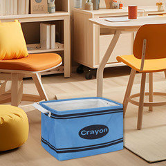 6 Pcs Collapsible Storage Baskets for School, Toys & Laundry Organization