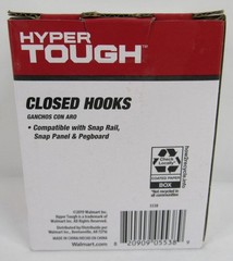 Hyper Tough Closed Hooks 3 Pack Tool Organizing Compatible Snap Panel Pegboard