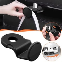 2PCS Car Back Seat Headrest Hooks Black Stylish Back Seat Hanger for Car Hand US