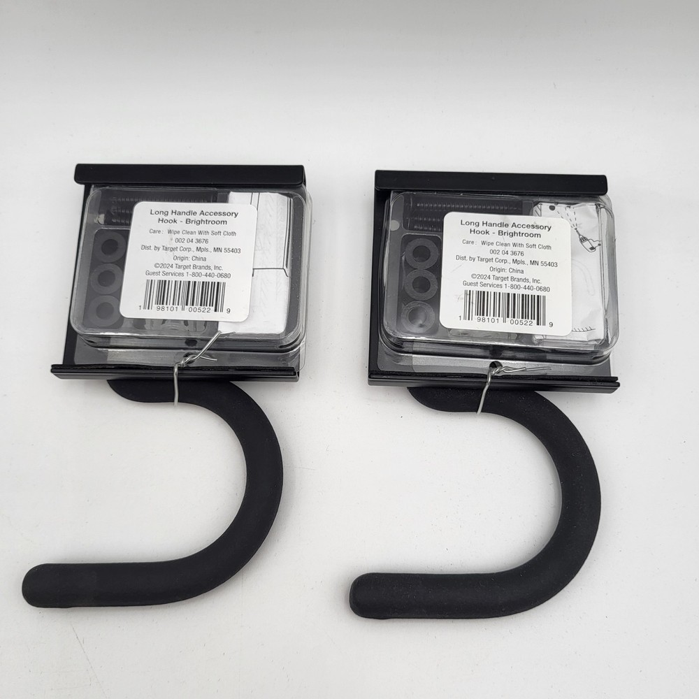 2 pcs New! Brightroom Long Handle Hook with Accessories Heavy Duty