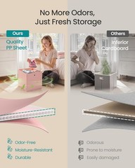 Storage Cubes Set of 6 Foldable Storage Boxes 10.2 x 10.2 x 11 Inches Closet