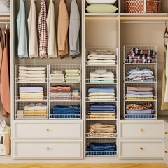 6-Tier Stackable Closet Organizers and Storage Shelves, Closet Shelf Organize…