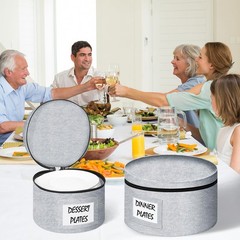 4 PCS Hard Shell China Storage Containers For Dinnerware Moving Box Dividers