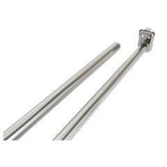 Steel Adjustable Closet Rod 30-48 in. Length Polished Chrome & Mounting Hardware