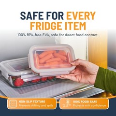 Refrigerator Liners for Shelves (8 Pack) 8 Sheets (17.7 x 11.4 Inches), Clear