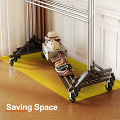 Z Rack, Clothes Rack Hold 550LB 86″ H Adjustable Height Double Rod | Heavy Duty