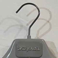 Vintage Saks Jandel 16.5″ Hanger One Piece Gray Plastic
