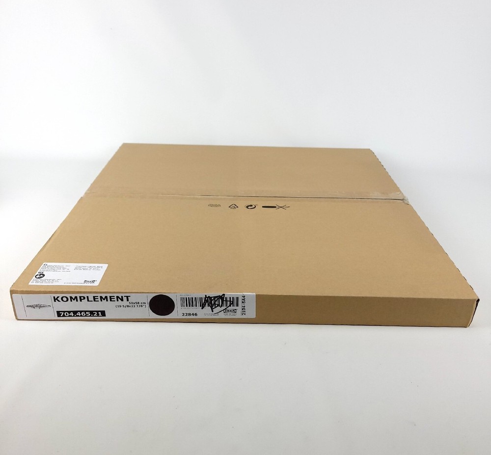 Ikea KOMPLEMENT Pull-Out Pants Hanger Black-Brown 19 5/8″ x 22 7/8″ New