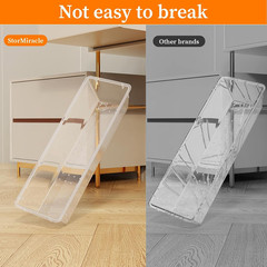 32 PCS Clear Plastic Drawer Organizer Set, 4-Size Vanity Organizer