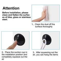 Aoserge 6 Pcs Heavy Duty Black Sucker Suction Cup with M6 x 14 Thread Screw -…