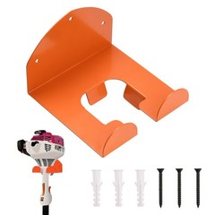 Wall Mount Trimmer Holder Heavy-Duty Garage Storage Rack for Weed Eater Orange