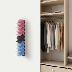 2pcs Baseball Cap Storage Rack, Hat Organizer for Baseball Caps, Hat Rack Holder