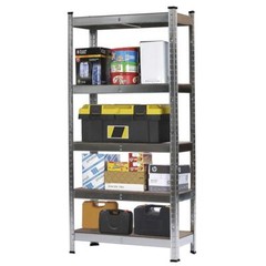 5 Tier Shelving Unit Adjustable Garage Storage Utility Rack Shelves